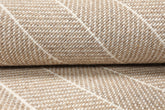 Multi Size Tan Ivory Color Hand Woven Flatweave Wool Contemporary Oriental Rug